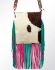 American Darling ADBG731 Large Crossbody Hair-On Genuine Leather Women Bag Western Handbag Purse