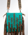 American Darling ADBG733 Crossbody Hair-On Genuine Leather Women Bag Western Handbag Purse