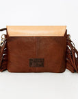 American Darling ADBGD118 Envelope Hand Tooled Hair-On Genuine Leather Women Bag Western Handbag Purse