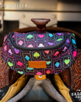 Compact Clip On Saddle Bag With Zipper Closure