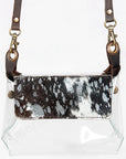 American Darling ADBGZ303 Clear Bag Hair On Genuine Leather Women Bag Western Handbag Purse