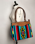American Darling Tote Hand Tooled Saddle Blanket Genuine Leather Women Bag Western Handbag Purse