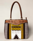 American Darling Tote Hand Tooled Saddle Blanket Genuine Leather Women Bag Western Handbag Purse