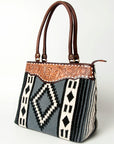 American Darling Tote Hand Tooled Saddle Blanket Genuine Leather Women Bag Western Handbag Purse