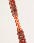 Men Leather Floral Suspender Hilason