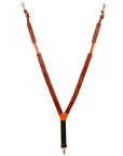 Men Leather Floral Suspender Hilason