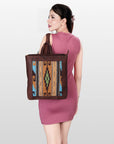 American Darling Saddle Blanket Genuine Leather Women Bag Western Handbag Purse