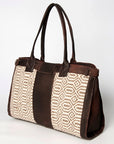 American Darling ADBGZ309 Duffel Saddle Blanket Genuine Leather Women Bag Western Handbag Purse
