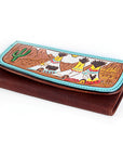 Hand Tooled Hand Painted Genuine Leather women bag western handbag purse