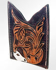 American Darling ADCCF101 Card-Holder Hand Tooled Genuine Leather Women Bag Western Handbag Purse