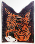 American Darling ADCCF104 Card-Holder Hand Tooled Genuine Leather Women Bag Western Handbag Purse