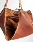American Darling HOBO Hand Tooled Hair-on Genuine Leather women bag western handbag purse