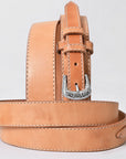 HILASON Western Genuine Leather Belt for Men Women Cowboy Cowgirl Handmade Unisex Full Grain Heavy Duty Engraved Buckle Belt