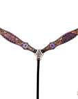 Hand-Carved Leather Western Headstall And Breast Collar Set For Training And Showing