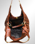 American Darling Hobo Hand Tooled Genuine Suede Leather Women Bag Western Handbag | Purse Tote