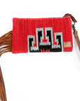 ADBG344L American Darling WRISTLET Hand Tooled Upcycled Wool Genuine Leather women bag western handbag purse