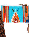 ADBG344O American Darling WRISTLET Hand Tooled Upcycled Wool Genuine Leather women bag western handbag purse