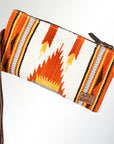 ADBG344P American Darling WRISTLET Hand Tooled Upcycled Wool Genuine Leather women bag western handbag purse
