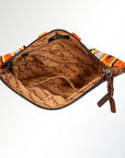 ADBG344P American Darling WRISTLET Hand Tooled Upcycled Wool Genuine Leather women bag western handbag purse