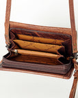 American Darling Organizer Saddle Blanket Genuine Leather Western Women Bag Handbag Purse | for Cute Travel