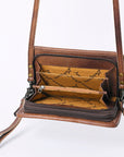 American Darling Organizer Saddle Blanket Genuine Leather Western Women Bag Handbag Purse | for Cute Travel