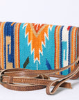 American Darling Organizer Saddle Blanket Genuine Leather Western Women Bag Handbag Purse | for Cute Travel