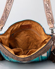 American Darling Signature Crossbody Hand Tooled Saddle Blanket Genuine Leather Women Bag Western Handbag Purse