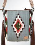 American Darling Signature Crossbody Hand Tooled Saddle Blanket Genuine Leather Women Bag Western Handbag Purse