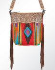 American Darling Signature Crossbody Hand Tooled Saddle Blanket Genuine Leather Women Bag Western Handbag Purse