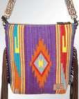 American Darling Signature Crossbody Hand Tooled Saddle Blanket Genuine Leather Women Bag Western Handbag Purse