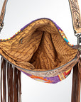 American Darling Signature Crossbody Hand Tooled Saddle Blanket Genuine Leather Women Bag Western Handbag Purse