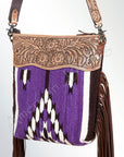American Darling Signature Crossbody Hand Tooled Saddle Blanket Genuine Leather Women Bag Western Handbag Purse