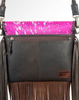 American Darling ADBGZ334 Crossbody Hair-On Genuine Leather Women Bag Western Handbag Purse