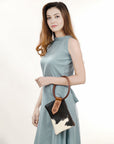 American Darling Wristlet Hand Tooled Hair On Genuine Leather Western Women Bag | Handbag Purse Travel Clutch
