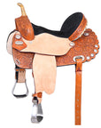 Hilason Western Horse Treeless Trail Barrel Saddle American Leather