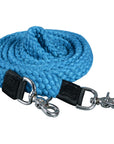 HILASON 7 Ft Braided Flat Cotton Roping Rein