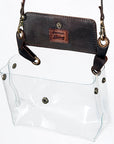ADBGZ303B American Darling CLEAR BAG Hair-on Genuine Leather women bag western handbag purse