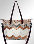 American Darling ADBG696 Tote Hair-On Genuine Leather Women Bag Western Handbag Purse