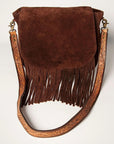 American Darling ADBGK107 Large Crossbody Embossed Genuine Leather Genuine Leather Women Bag Western Handbag Purse
