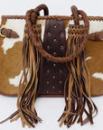 ADBGD127A American Darling Hand Tooled Hair On Genuine Leather Women Bag Western Handbag Purse