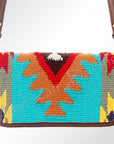 American Darling Organizer Saddle Blanket Genuine Leather Western Women Bag Handbag Purse | for Cute Travel
