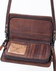 American Darling Organizer Saddle Blanket Genuine Leather Western Women Bag Handbag Purse | for Cute Travel