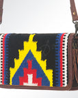 American Darling Organizer Saddle Blanket Genuine Leather Western Women Bag Handbag Purse | for Cute Travel