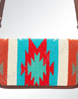 American Darling Organizer Saddle Blanket Genuine Leather Western Women Bag Handbag Purse | for Cute Travel