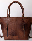 American Darling ADBG663 Tote Hand Tooled Hair-On Genuine Leather Women Bag Western Handbag Purse