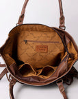 American Darling ADBG663 Tote Hand Tooled Hair-On Genuine Leather Women Bag Western Handbag Purse