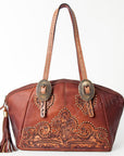 American Darling Tote Hand Tooled Genuine Leather Women Bag Western Handbag Purse