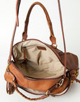 American Darling Tote Hand Tooled Genuine Leather Women Bag Western Handbag Purse