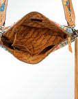 American Darling ADBGZ373 Crossbody Saddle Blanket Genuine Leather Women Bag Western Handbag Purse
