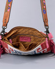 American Darling ADBGZ374 Crossbody Saddle Blanket Genuine Leather Women Bag Western Handbag Purse